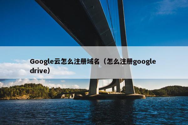 Google云怎么注册域名（怎么注册google drive）