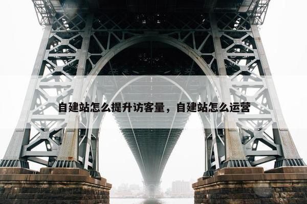 自建站怎么提升访客量，自建站怎么运营