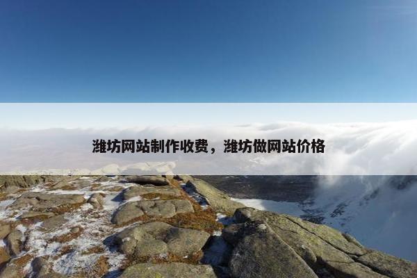 潍坊网站制作收费，潍坊做网站价格