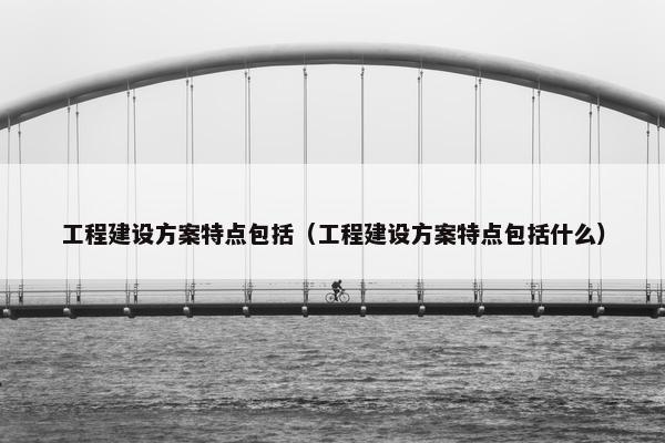 工程建设方案特点包括（工程建设方案特点包括什么）