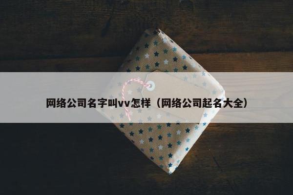 网络公司名字叫vv怎样（网络公司起名大全）