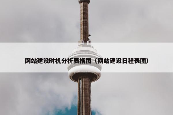 网站建设时机分析表格图（网站建设日程表图）