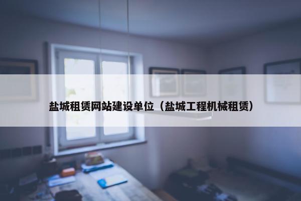 盐城租赁网站建设单位（盐城工程机械租赁）