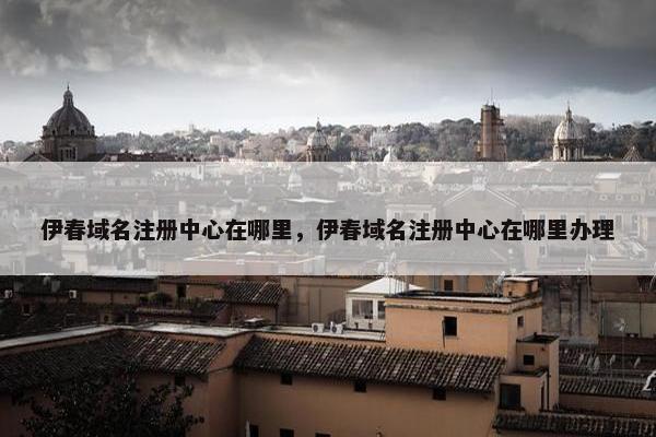 伊春域名注册中心在哪里，伊春域名注册中心在哪里办理
