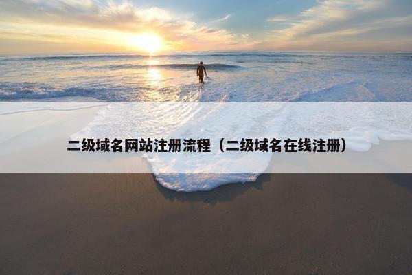 二级域名网站注册流程（二级域名在线注册）
