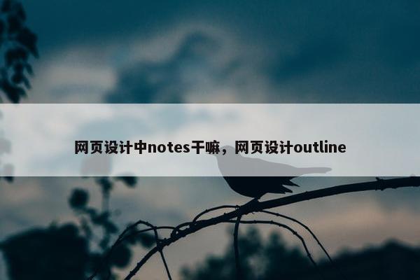 网页设计中notes干嘛，网页设计outline