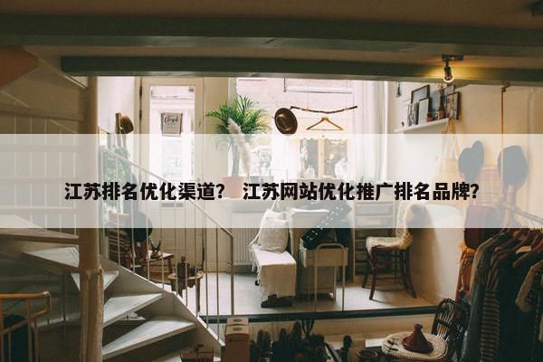 江苏排名优化渠道？ 江苏网站优化推广排名品牌？