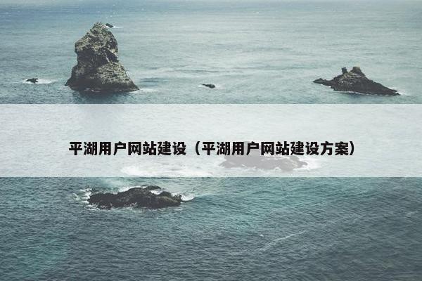 平湖用户网站建设（平湖用户网站建设方案）
