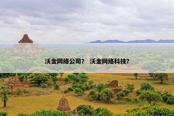 沃金网络公司？ 沃金网络科技？