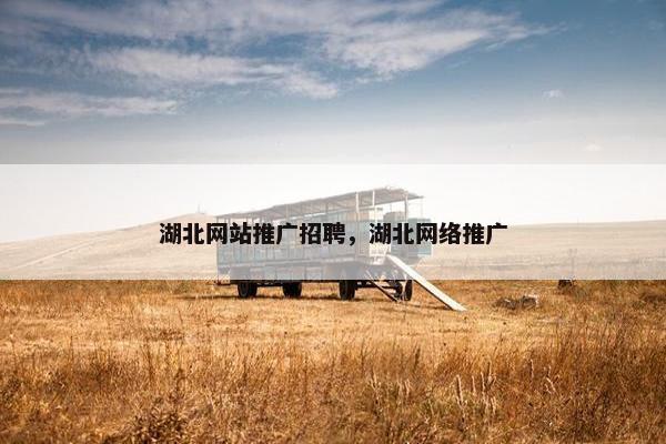 湖北网站推广招聘，湖北网络推广
