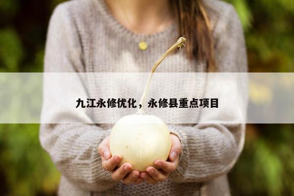 九江永修优化，永修县重点项目