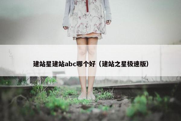 建站星建站abc哪个好（建站之星极速版）