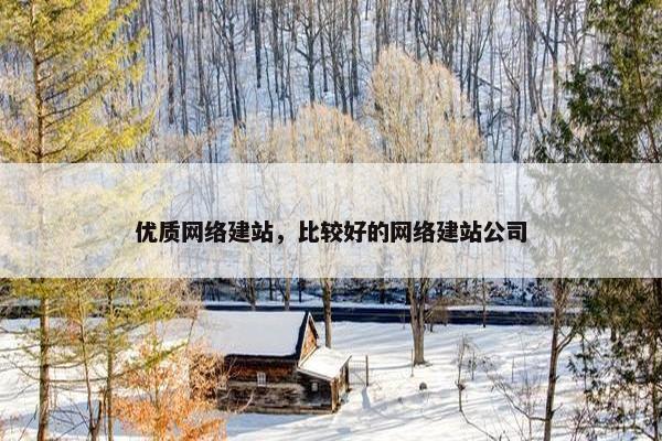 优质网络建站，比较好的网络建站公司