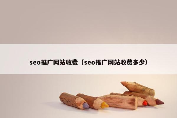 seo推广网站收费（seo推广网站收费多少）