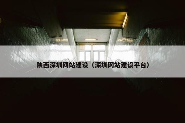 陕西深圳网站建设（深圳网站建设平台）