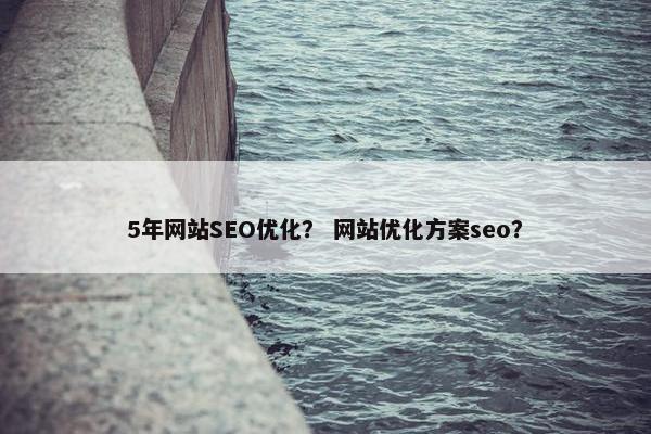 5年网站SEO优化？ 网站优化方案seo？
