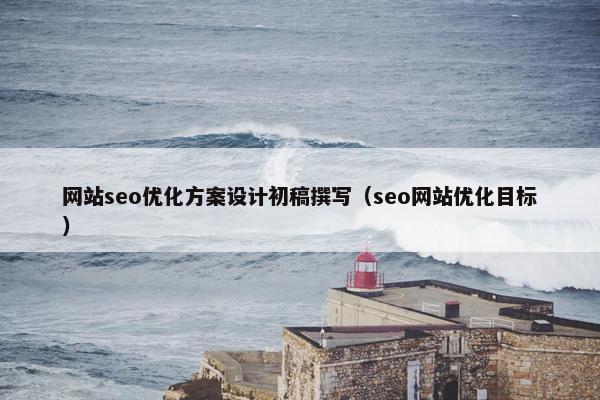 网站seo优化方案设计初稿撰写（seo网站优化目标）