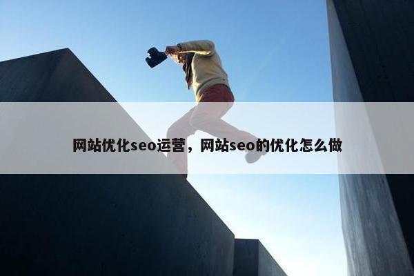 网站优化seo运营，网站seo的优化怎么做