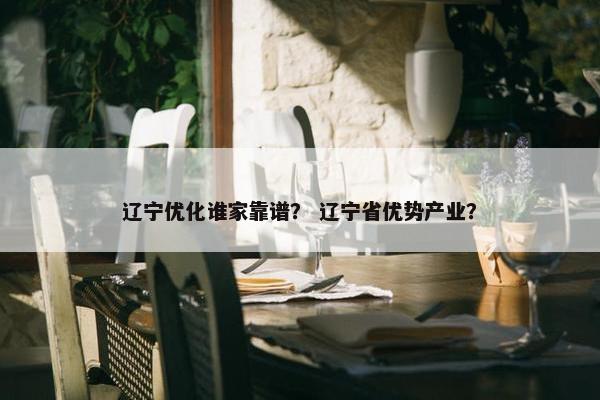 辽宁优化谁家靠谱？ 辽宁省优势产业？