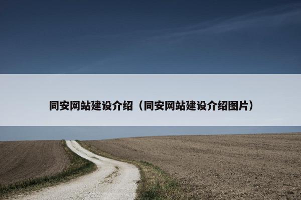 同安网站建设介绍（同安网站建设介绍图片）