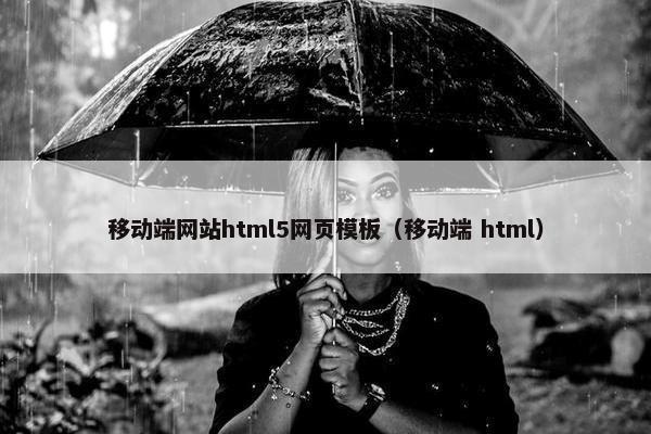 移动端网站html5网页模板（移动端 html）