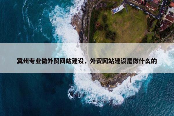 冀州专业做外贸网站建设，外贸网站建设是做什么的