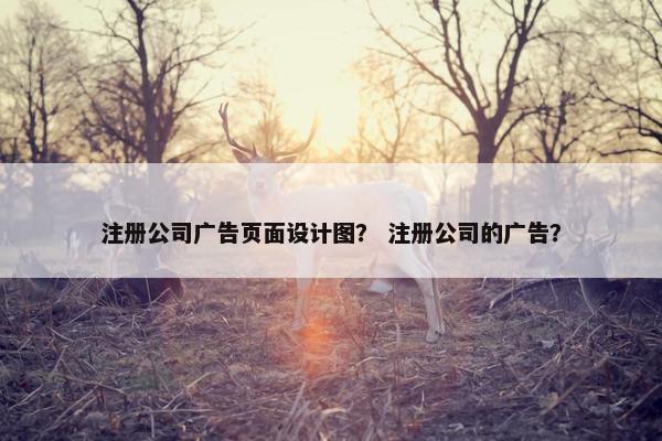 注册公司广告页面设计图？ 注册公司的广告？