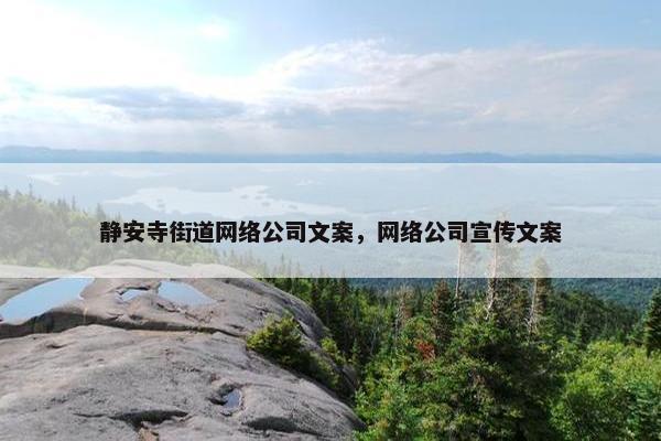 静安寺街道网络公司文案，网络公司宣传文案