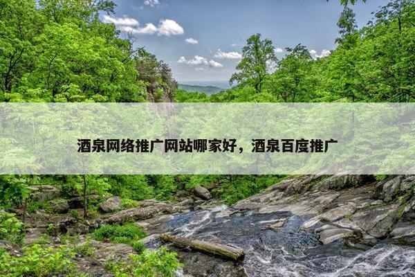 酒泉网络推广网站哪家好，酒泉百度推广