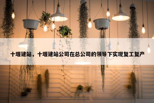 十堰建站，十堰建站公司在总公司的领导下实现复工复产