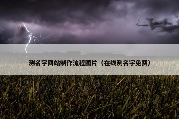 测名字网站制作流程图片（在线测名字免费）