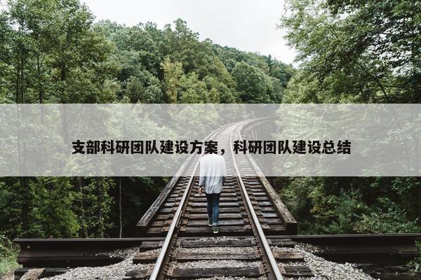 支部科研团队建设方案，科研团队建设总结