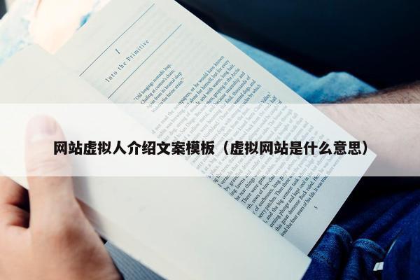 网站虚拟人介绍文案模板（虚拟网站是什么意思）