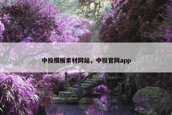 中投模板素材网站，中投官网app