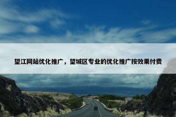 望江网站优化推广，望城区专业的优化推广按效果付费