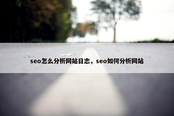 seo怎么分析网站日志，seo如何分析网站