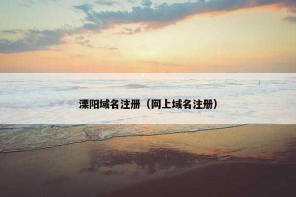 溧阳域名注册（网上域名注册）