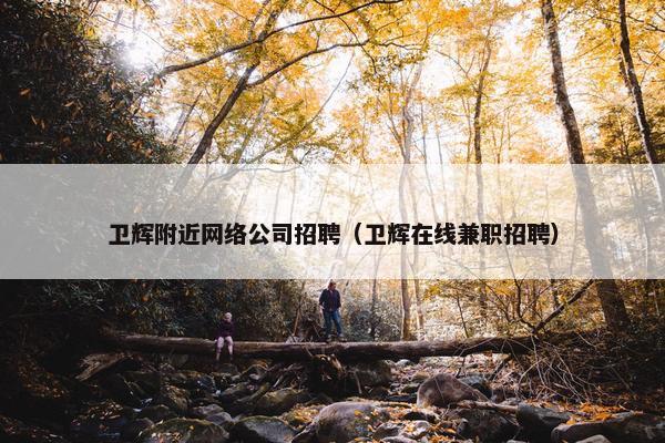 卫辉附近网络公司招聘（卫辉在线兼职招聘）