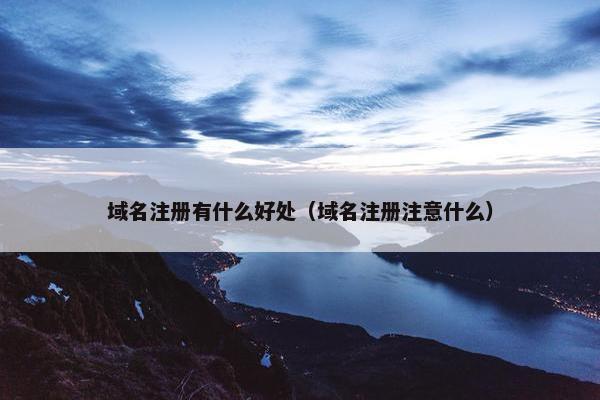 域名注册有什么好处（域名注册注意什么）
