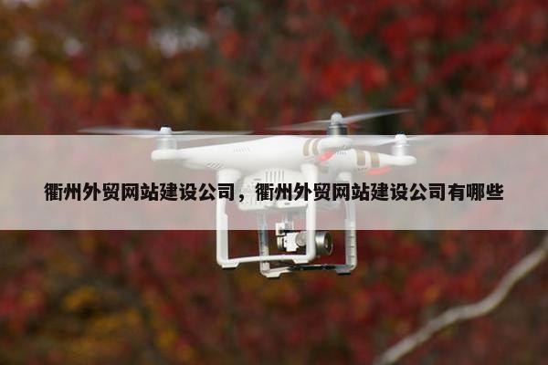 衢州外贸网站建设公司，衢州外贸网站建设公司有哪些