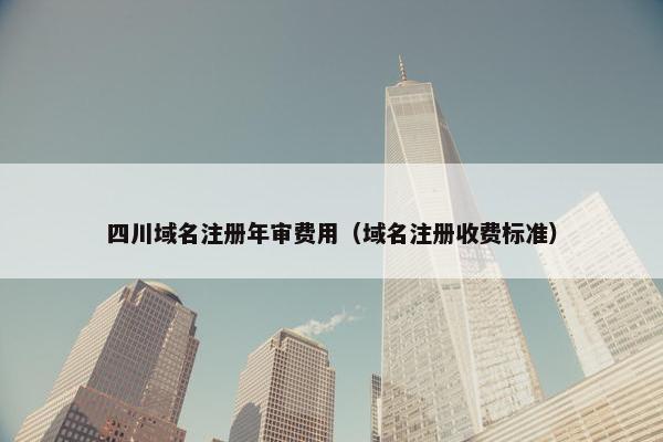 四川域名注册年审费用（域名注册收费标准）