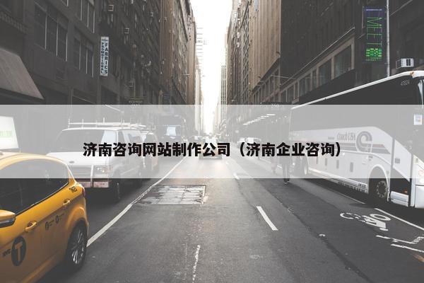 济南咨询网站制作公司（济南企业咨询）
