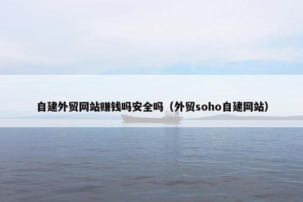 自建外贸网站赚钱吗安全吗（外贸soho自建网站）