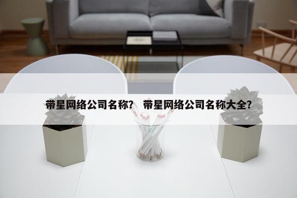 带星网络公司名称？ 带星网络公司名称大全？