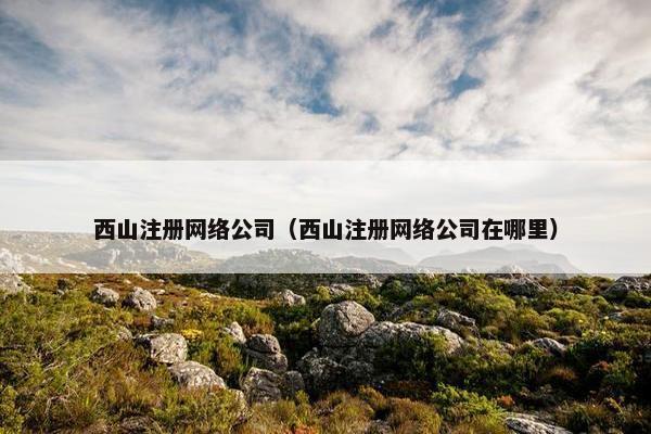 西山注册网络公司（西山注册网络公司在哪里）