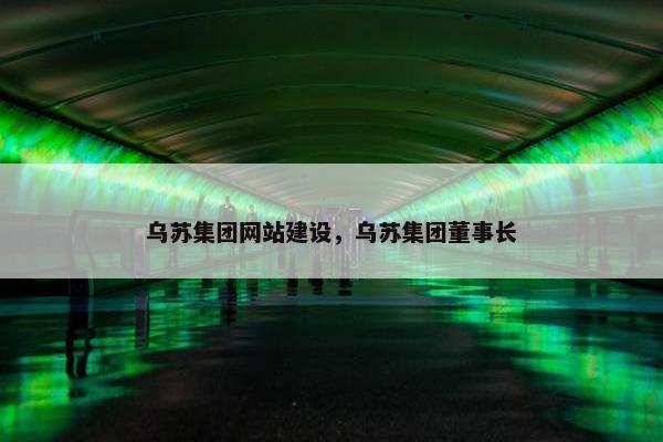 乌苏集团网站建设，乌苏集团董事长