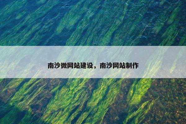 南沙微网站建设，南沙网站制作