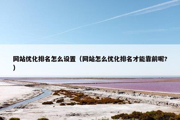 网站优化排名怎么设置（网站怎么优化排名才能靠前呢?）