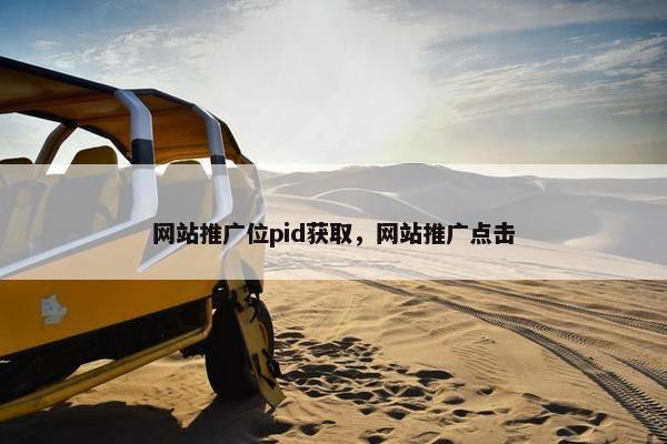 网站推广位pid获取，网站推广点击