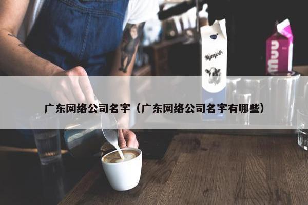 广东网络公司名字（广东网络公司名字有哪些）